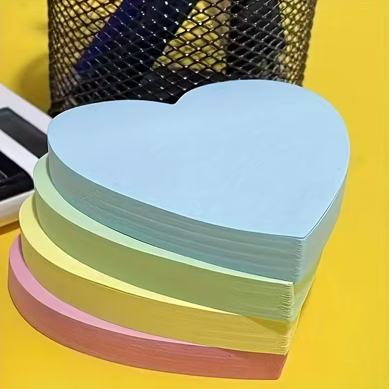 5000 Stickers Multi-Colored Heart Stickers Cute Self-Adhesive Removable (500 Sheets/Book)