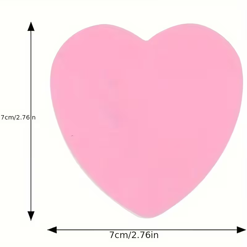 5000 Stickers Multi-Colored Heart Stickers Cute Self-Adhesive Removable (500 Sheets/Book)